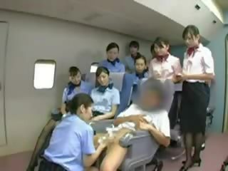 Asian Stewardess banging the Captain